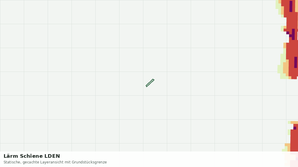 Statische Kartenansicht: Lärm Schiene LDEN