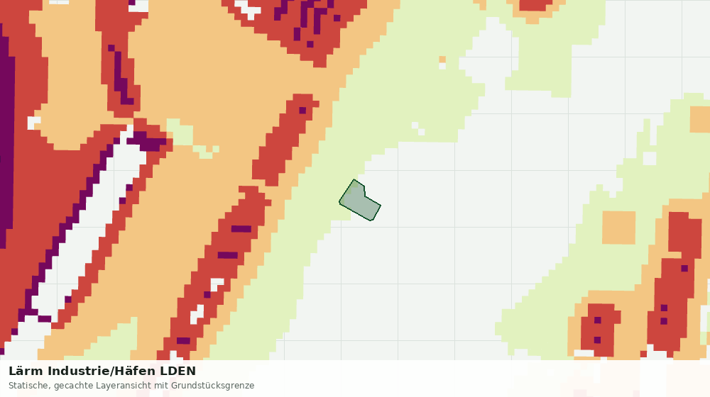Statische Kartenansicht: Lärm Industrie/Häfen LDEN
