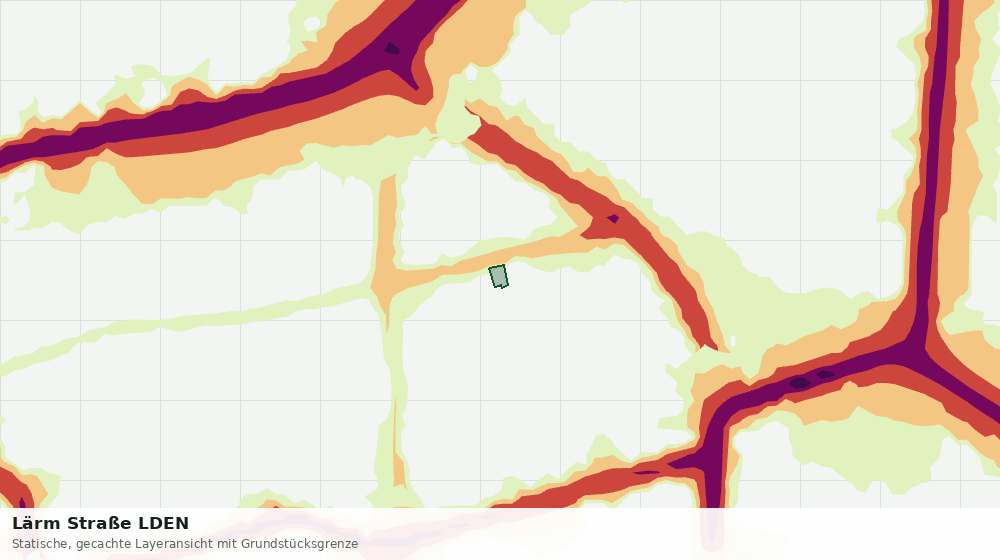 Statische Kartenansicht: Lärm Straße LDEN