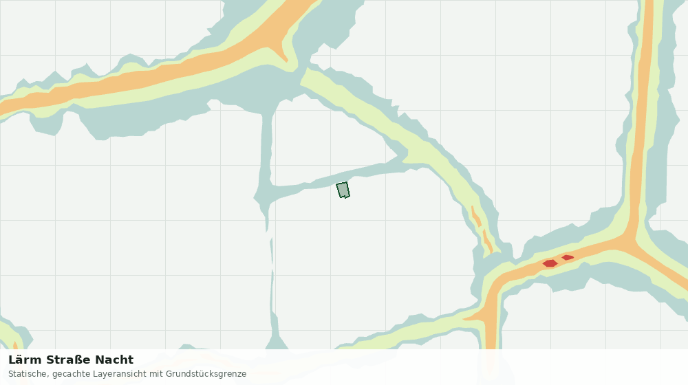 Statische Kartenansicht: Lärm Straße Nacht