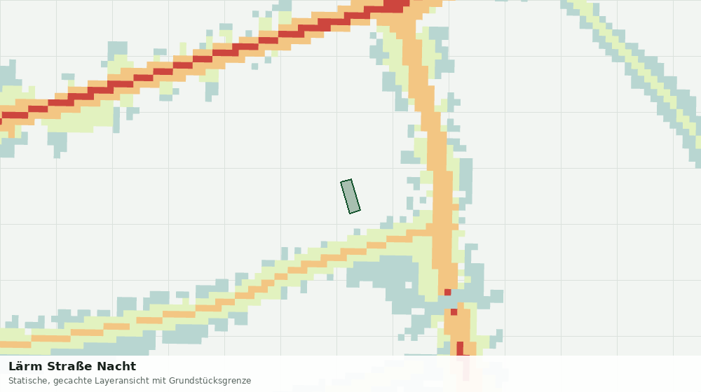 Statische Kartenansicht: Lärm Straße Nacht