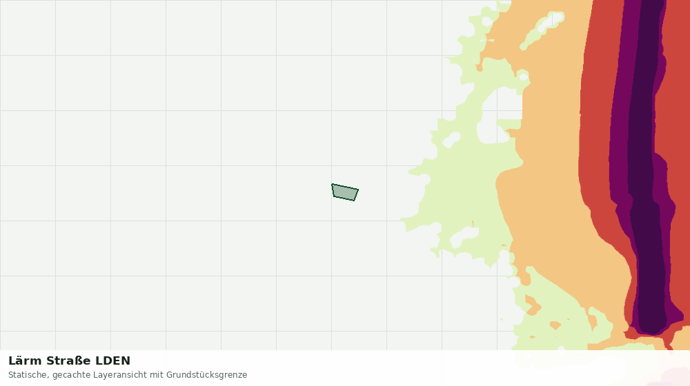 Statische Kartenansicht: Lärm Straße LDEN