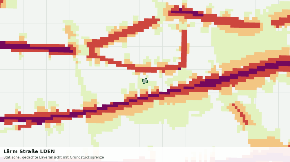 Statische Kartenansicht: Lärm Straße LDEN