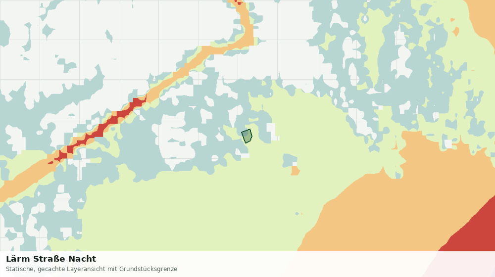 Statische Kartenansicht: Lärm Straße Nacht
