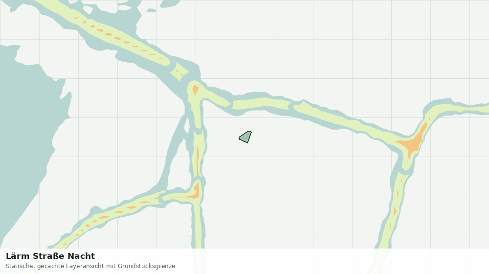 Statische Kartenansicht: Lärm Straße Nacht