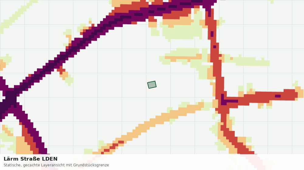Statische Kartenansicht: Lärm Straße LDEN
