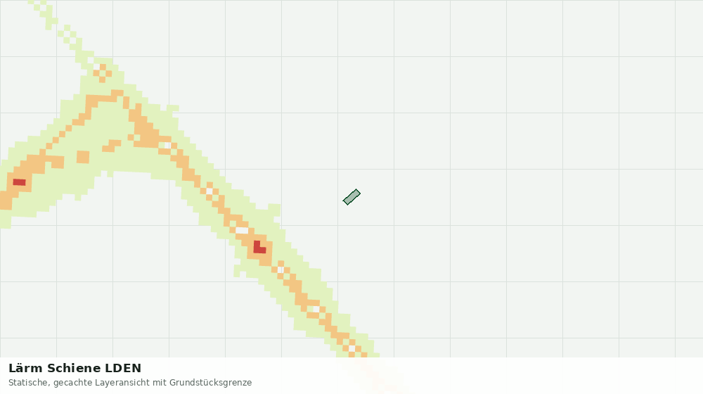Statische Kartenansicht: Lärm Schiene LDEN