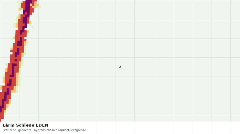 Statische Kartenansicht: Lärm Schiene LDEN