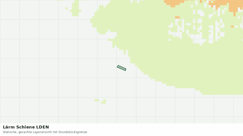 Statische Kartenansicht: Lärm Schiene LDEN