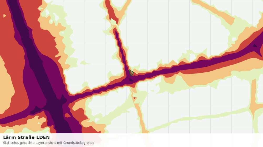 Statische Kartenansicht: Lärm Straße LDEN