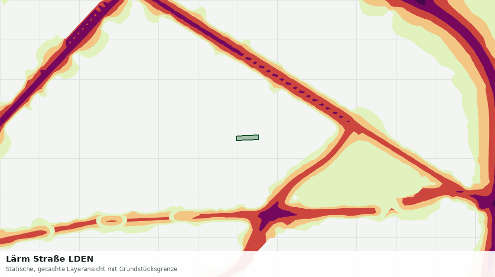 Statische Kartenansicht: Lärm Straße LDEN