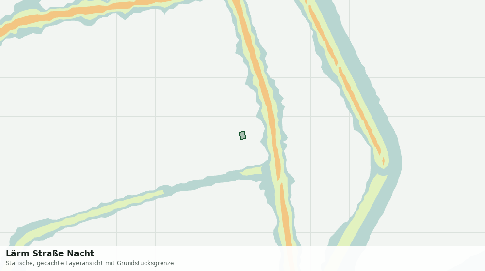 Statische Kartenansicht: Lärm Straße Nacht