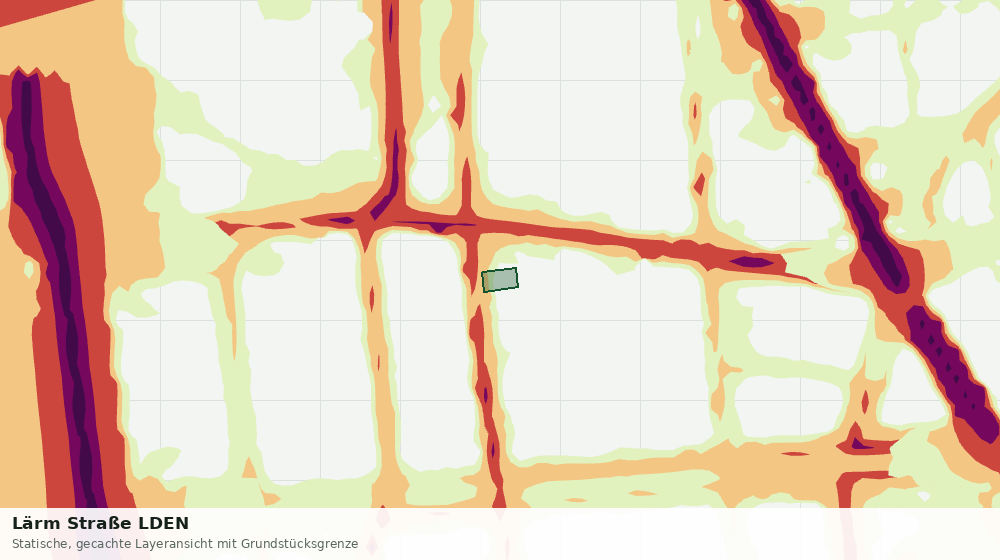 Statische Kartenansicht: Lärm Straße LDEN