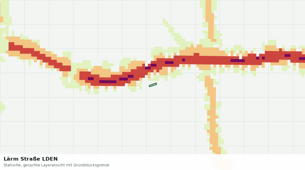Statische Kartenansicht: Lärm Straße LDEN