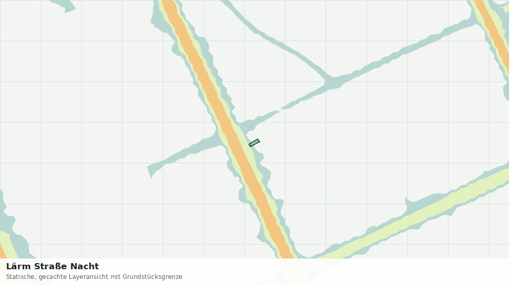 Statische Kartenansicht: Lärm Straße Nacht