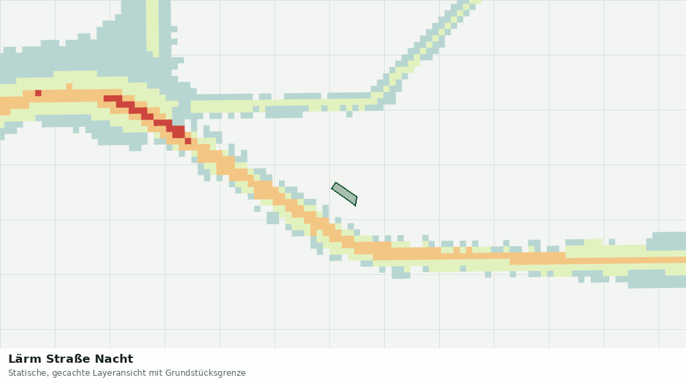 Statische Kartenansicht: Lärm Straße Nacht