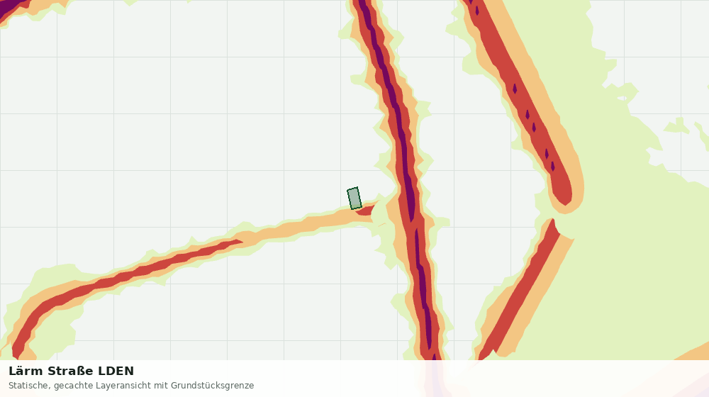 Statische Kartenansicht: Lärm Straße LDEN