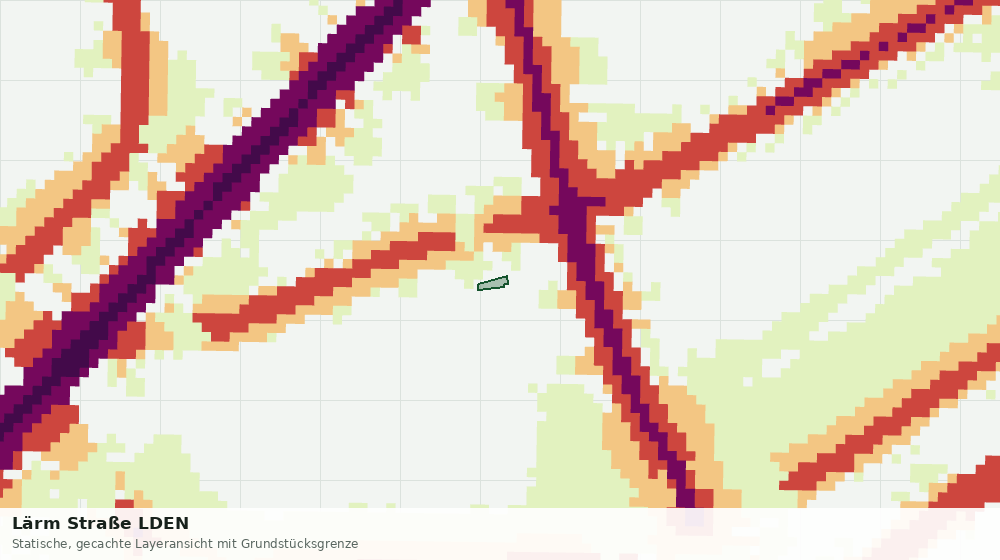 Statische Kartenansicht: Lärm Straße LDEN