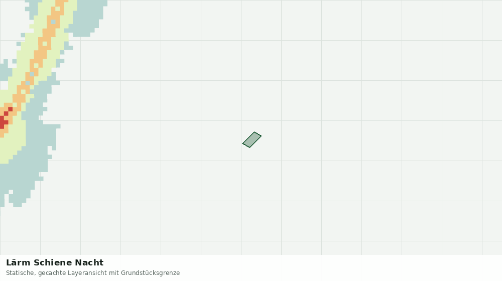 Statische Kartenansicht: Lärm Schiene Nacht