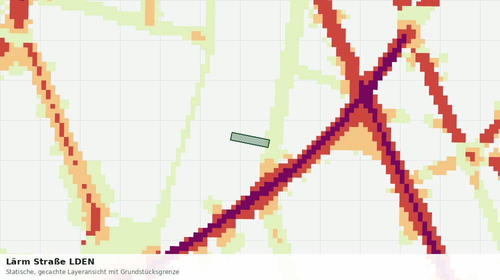 Statische Kartenansicht: Lärm Straße LDEN