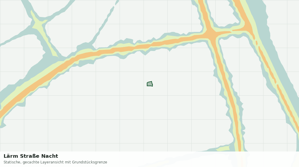Statische Kartenansicht: Lärm Straße Nacht