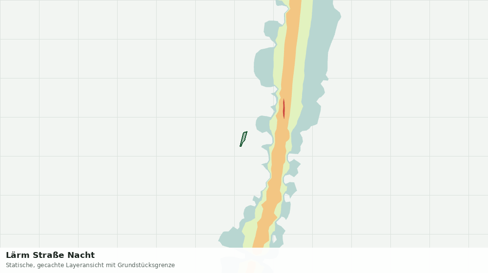 Statische Kartenansicht: Lärm Straße Nacht