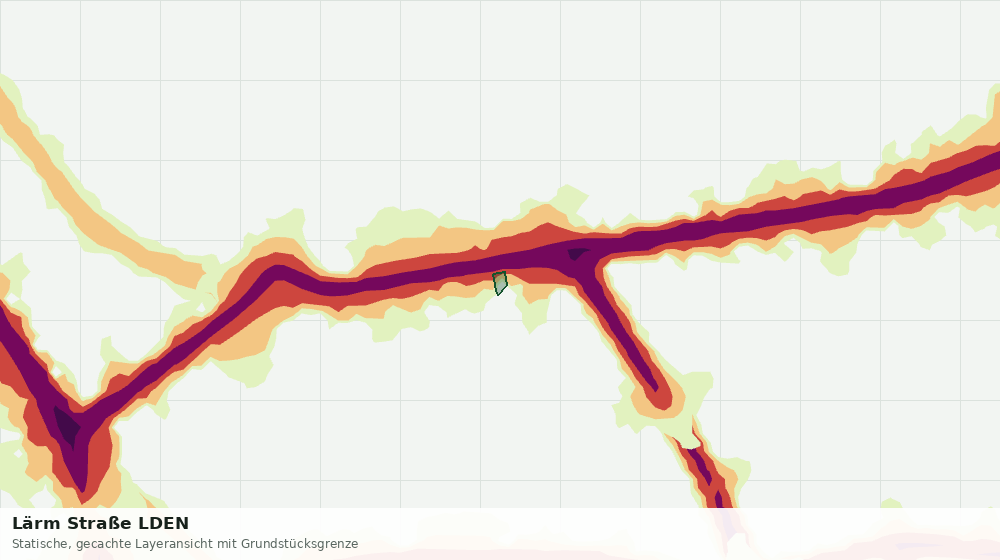 Statische Kartenansicht: Lärm Straße LDEN