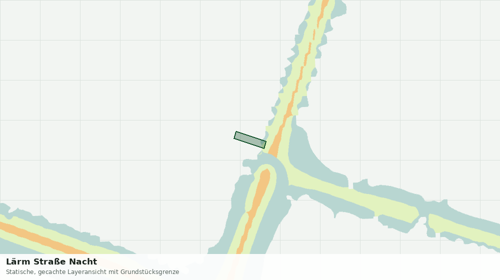 Statische Kartenansicht: Lärm Straße Nacht