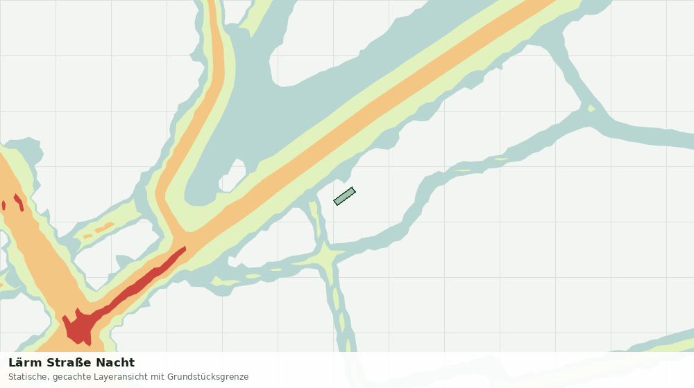Statische Kartenansicht: Lärm Straße Nacht