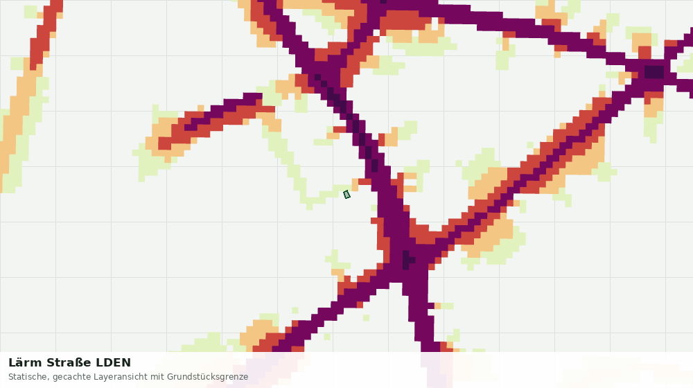 Statische Kartenansicht: Lärm Straße LDEN