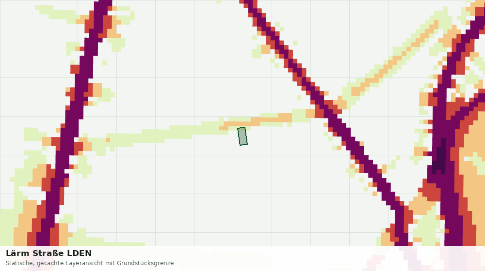 Statische Kartenansicht: Lärm Straße LDEN