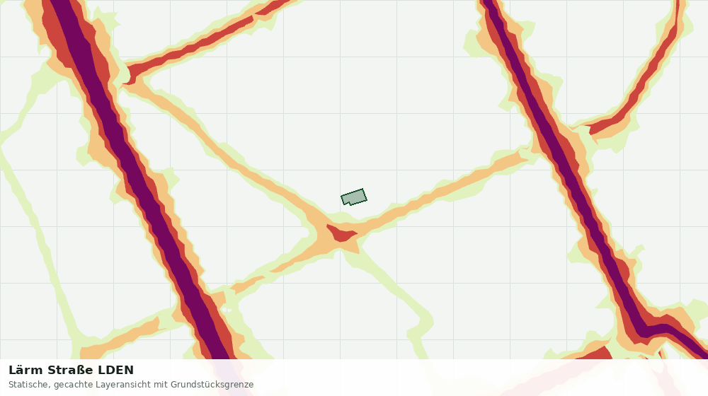 Statische Kartenansicht: Lärm Straße LDEN