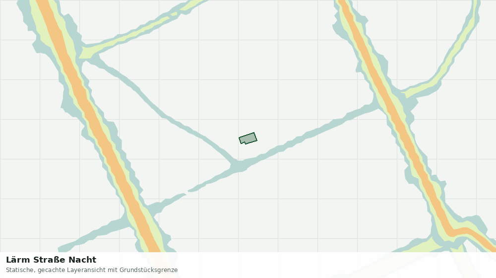 Statische Kartenansicht: Lärm Straße Nacht