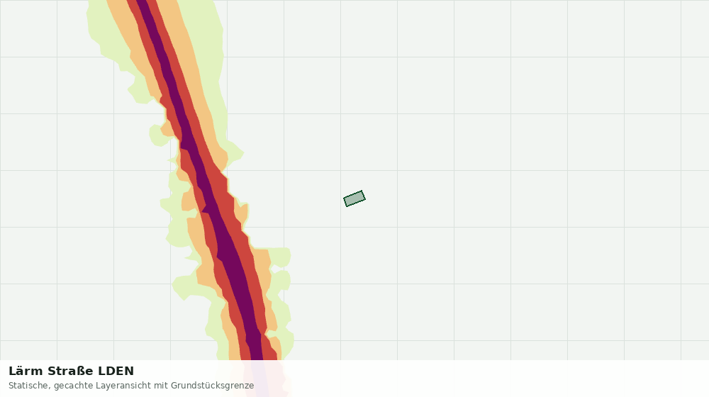 Statische Kartenansicht: Lärm Straße LDEN