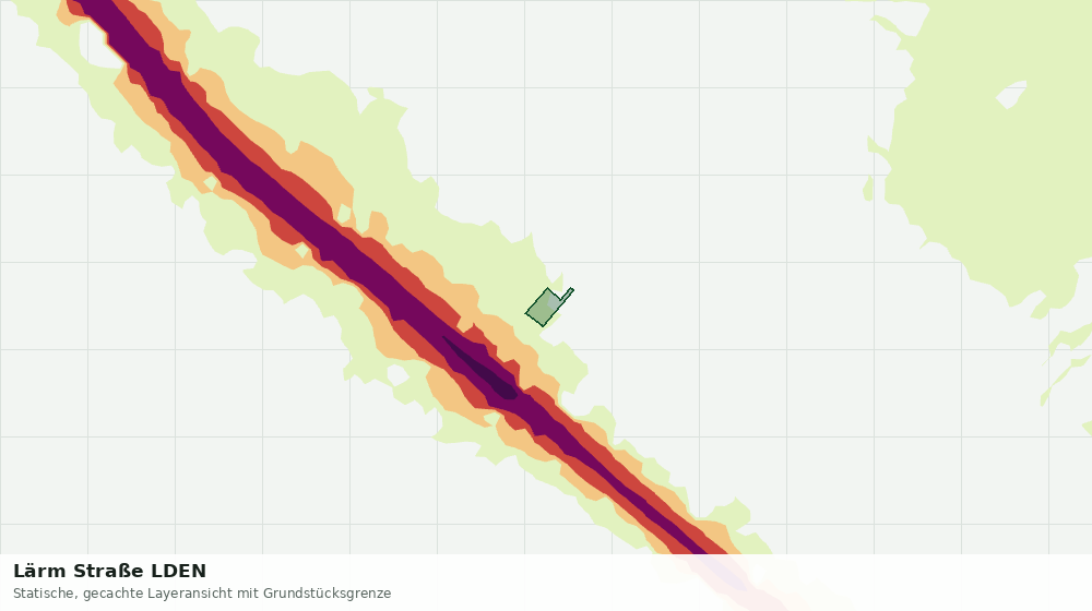 Statische Kartenansicht: Lärm Straße LDEN