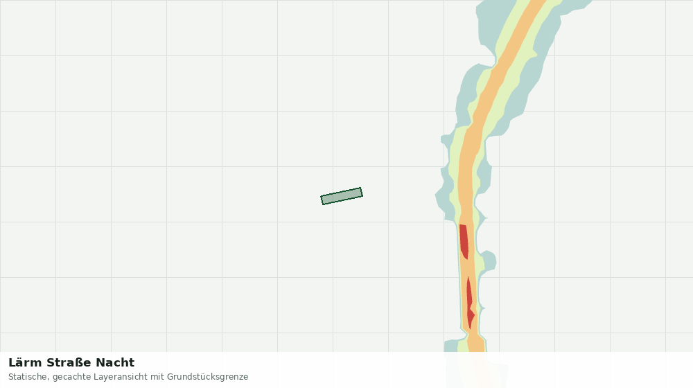Statische Kartenansicht: Lärm Straße Nacht
