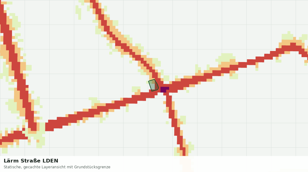 Statische Kartenansicht: Lärm Straße LDEN