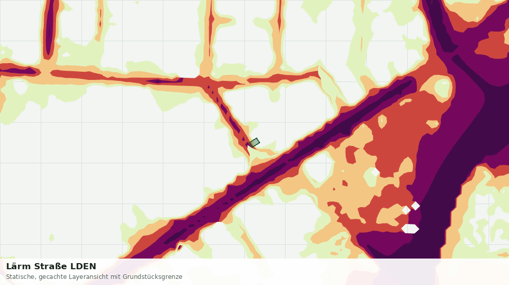Statische Kartenansicht: Lärm Straße LDEN