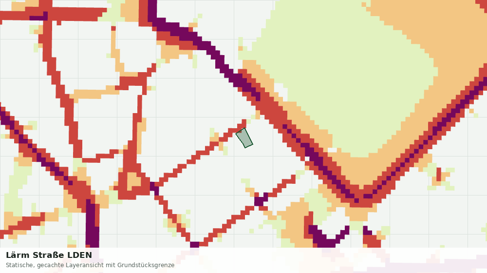 Statische Kartenansicht: Lärm Straße LDEN