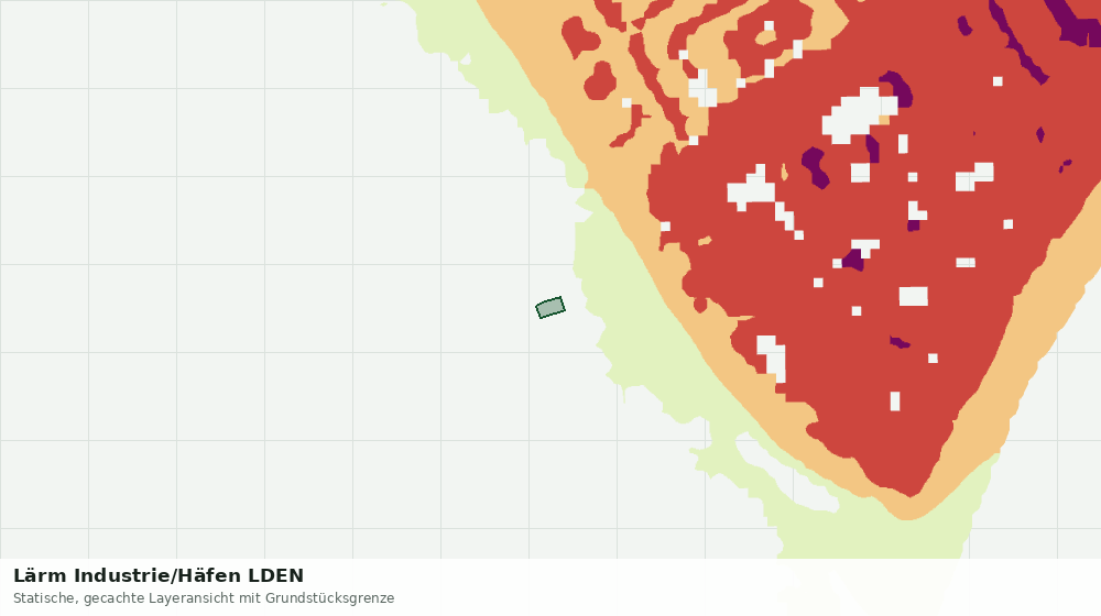 Statische Kartenansicht: Lärm Industrie/Häfen LDEN