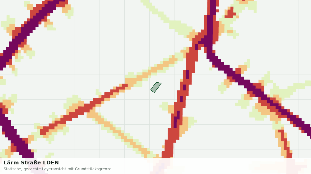 Statische Kartenansicht: Lärm Straße LDEN
