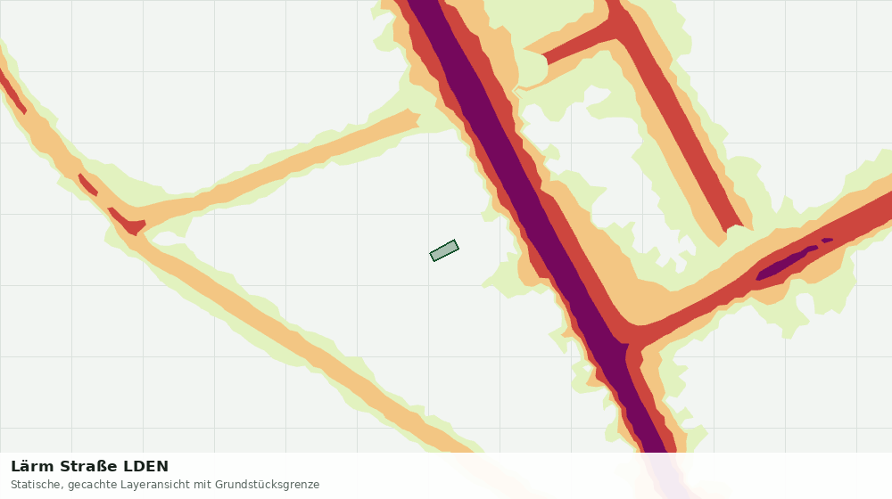 Statische Kartenansicht: Lärm Straße LDEN
