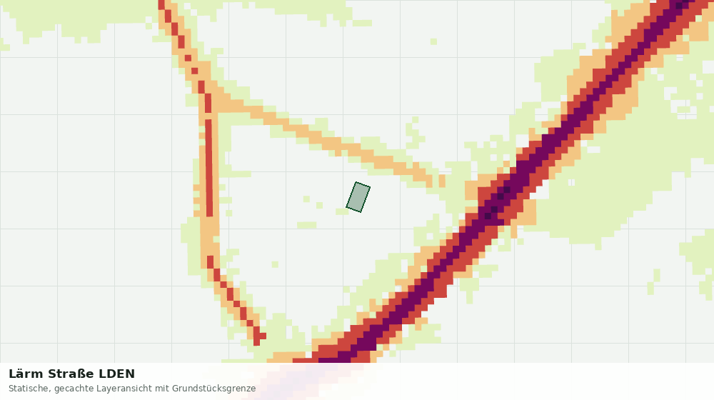 Statische Kartenansicht: Lärm Straße LDEN