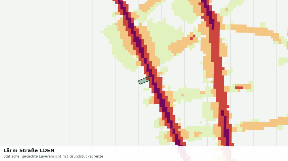 Statische Kartenansicht: Lärm Straße LDEN