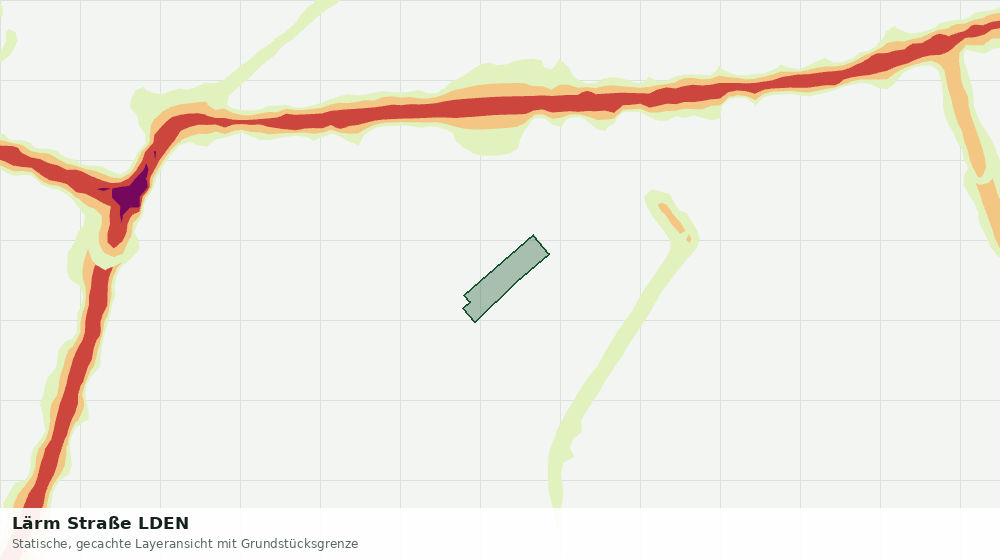 Statische Kartenansicht: Lärm Straße LDEN