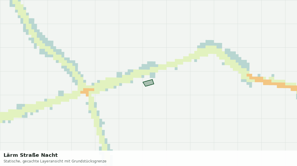 Statische Kartenansicht: Lärm Straße Nacht