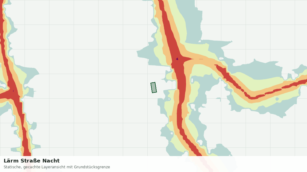 Statische Kartenansicht: Lärm Straße Nacht