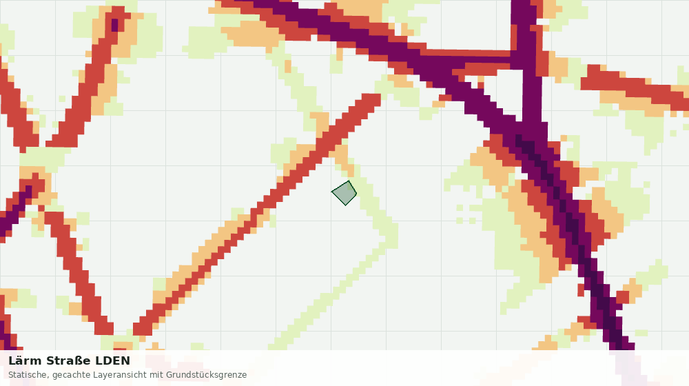Statische Kartenansicht: Lärm Straße LDEN