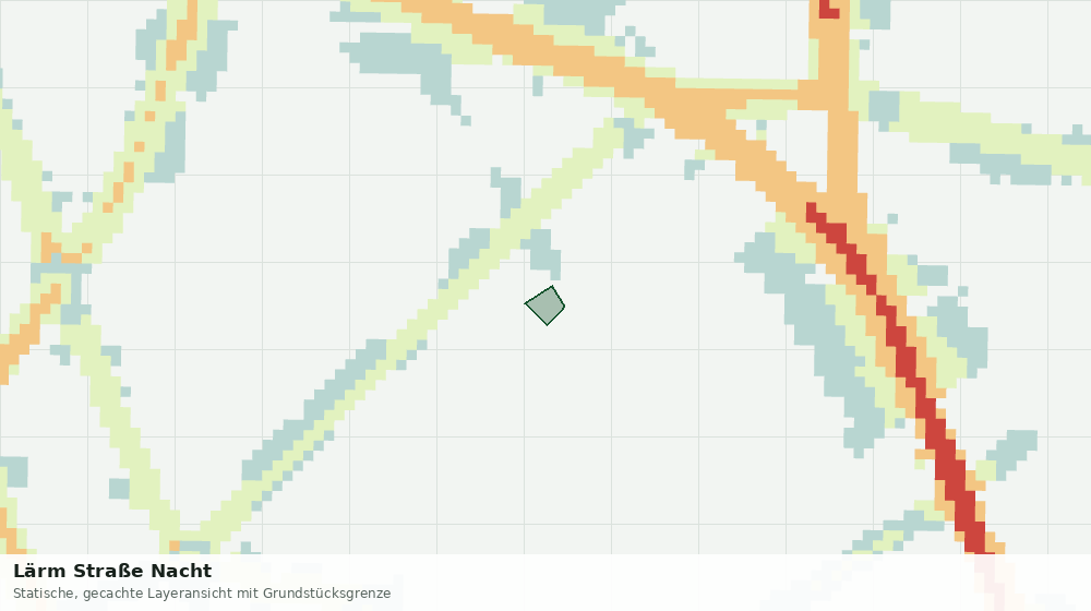 Statische Kartenansicht: Lärm Straße Nacht