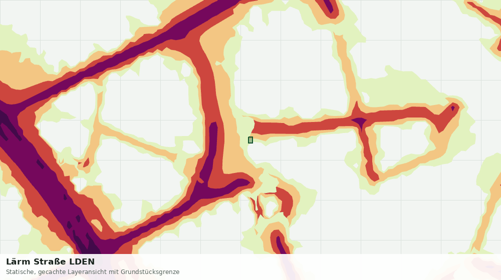 Statische Kartenansicht: Lärm Straße LDEN